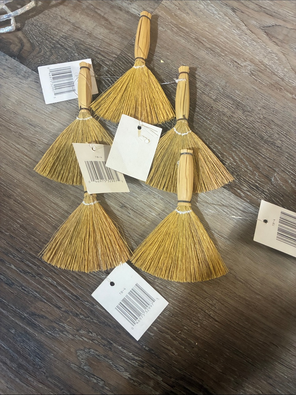 5 miniature craft brooms